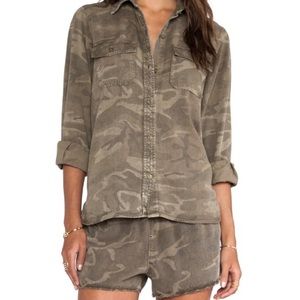 Revolve (Current/Elliot) army camo button up